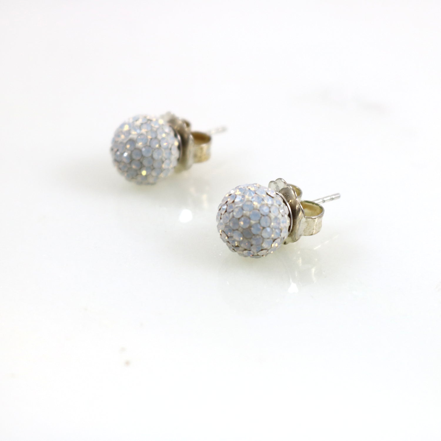 8mm Opal Stud Earrings