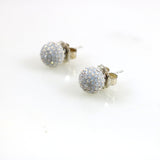 8mm Opal Stud Earrings