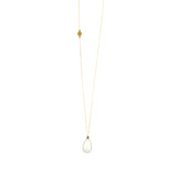 Moonstone Lariat Necklace