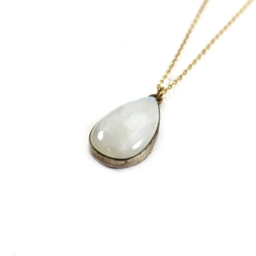 Moonstone Lariat Necklace