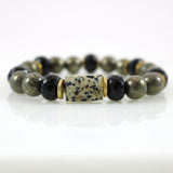 Dalmatian Jasper & Ore Stretch Bracelet