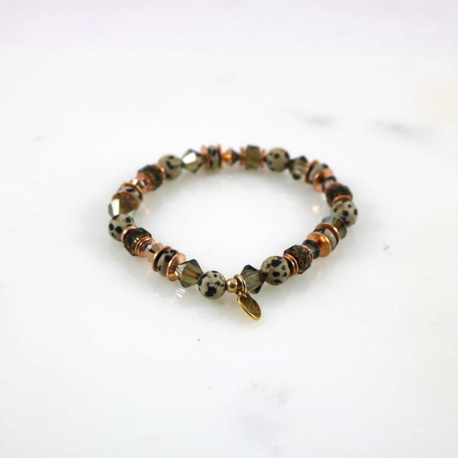 Dalmatian Jasper Stretch Bracelet
