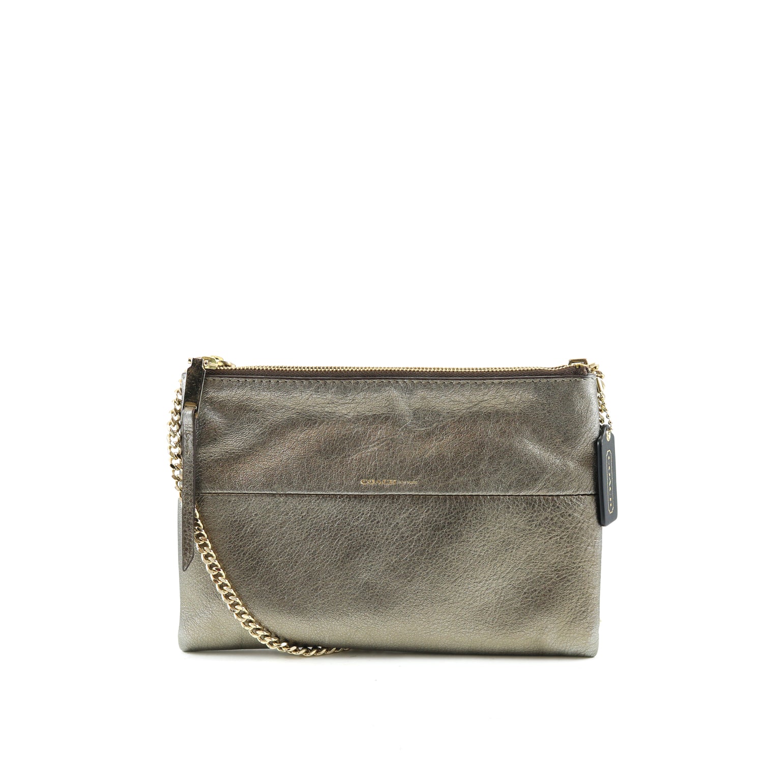 Metallic Messenger Bag