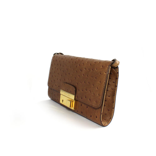 Gia Ostrich Cross Body