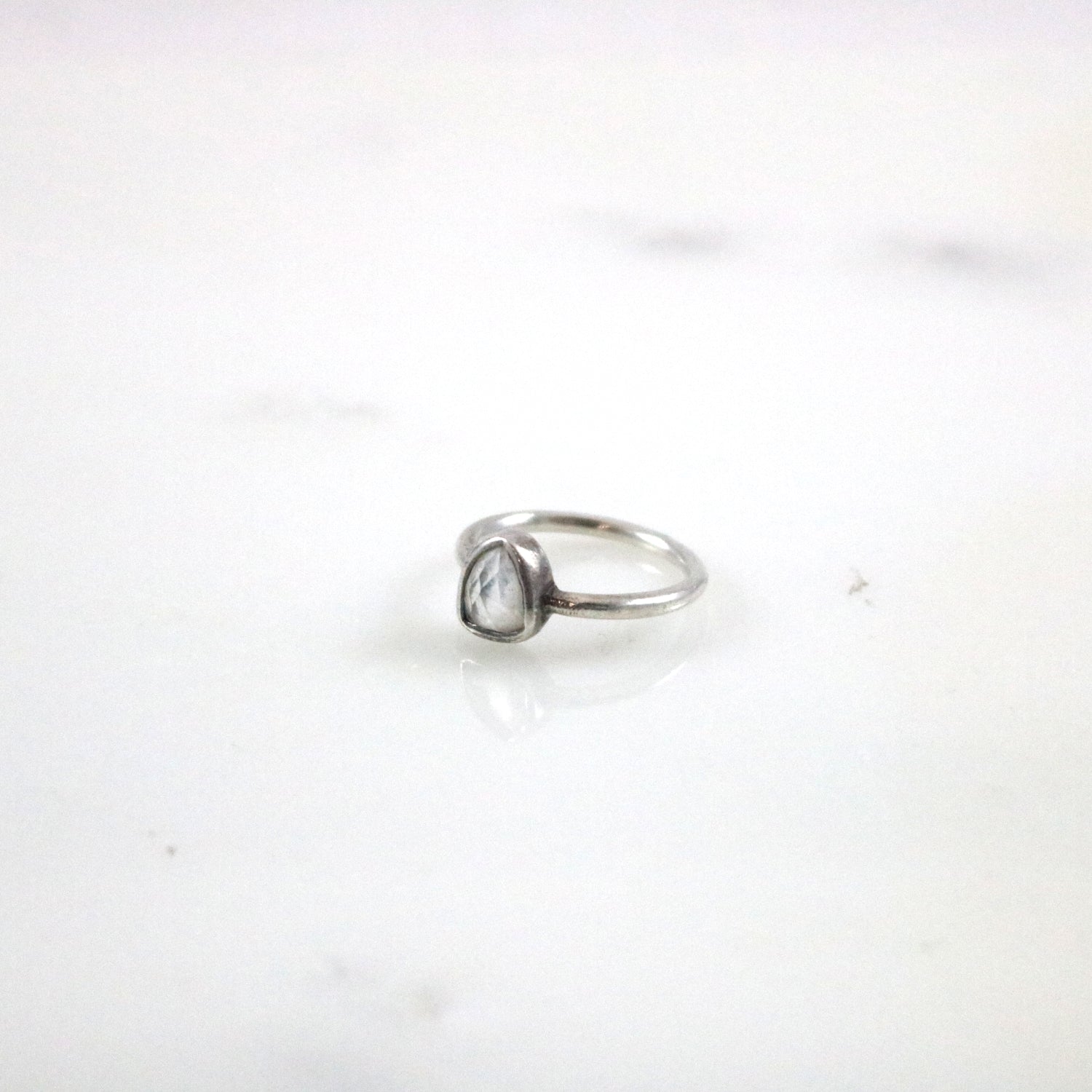 White Stone Ring