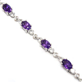Sterling Silver Amethyst Bracelet