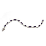 Sterling Silver Amethyst Bracelet