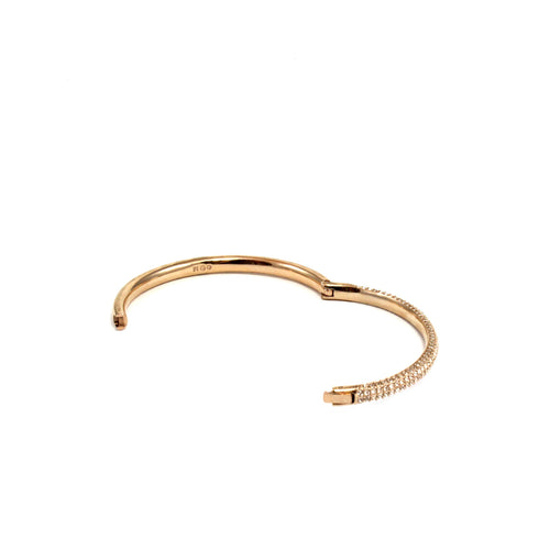 Rose Gold Crystal Bangle