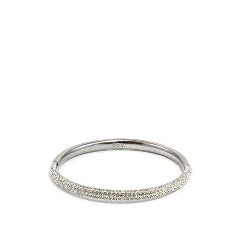 Silver Crystal Bangle