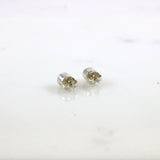 White Stud Earrings
