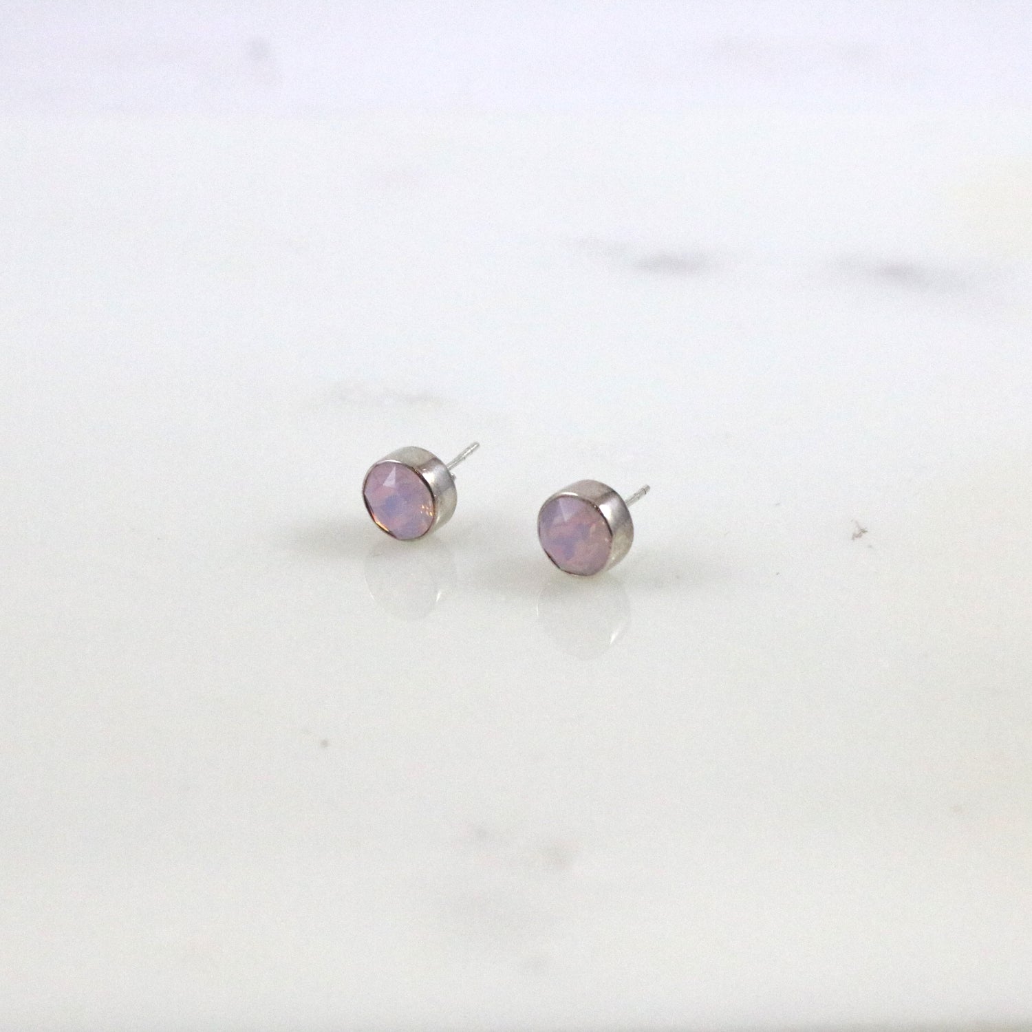 Rose Water Opal Earrings