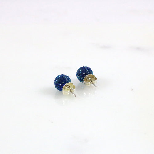 12mm Bermuda Blue Earrings