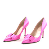 Silk Bow Heels