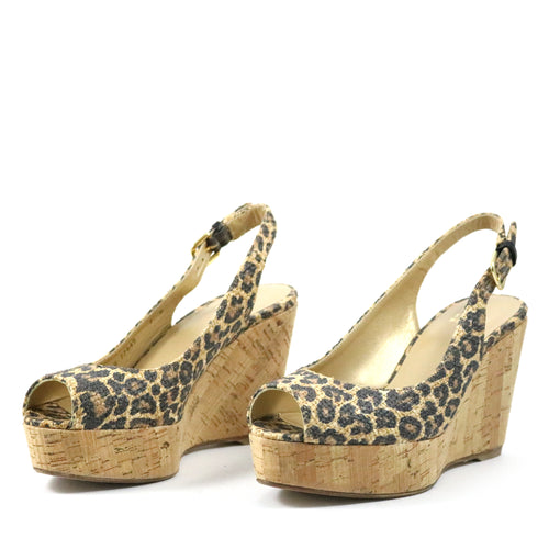 Leopard Print Wedges