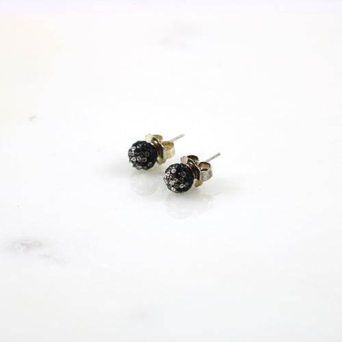 8mm Hematite Fade Earrings