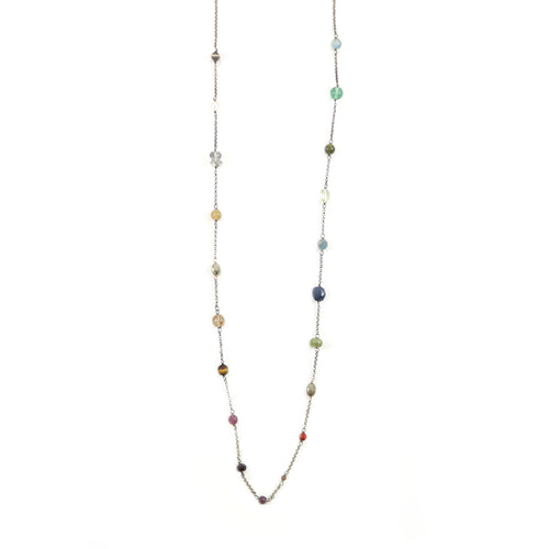 Multi-Tone Lariat Necklace