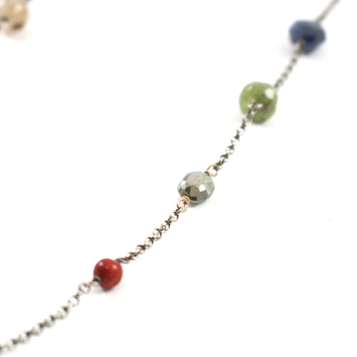 Multi-Tone Lariat Necklace