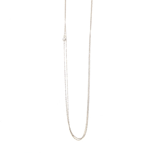 Signature Silver Lariat Necklace