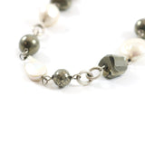 Pearl Lariat Necklace & Bracelet Set