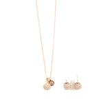 Rose Gold H&B Earrings & Necklace Set