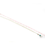 White & Green Sparkle Pendants Necklace