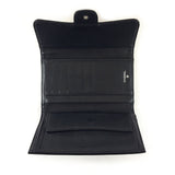 Black Quilted Tri-Fold Wallet
