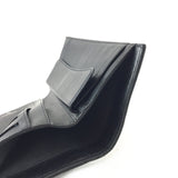 Black Quilted Tri-Fold Wallet