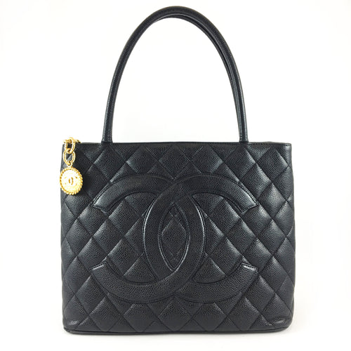 Caviar Quilted Medallion Tote