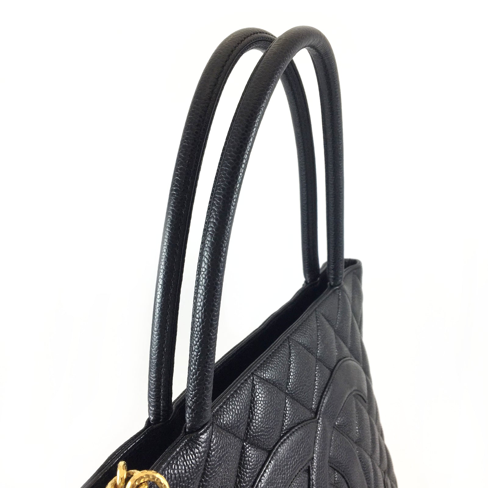 Caviar Quilted Medallion Tote