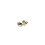White Sparkle Ball Earrings