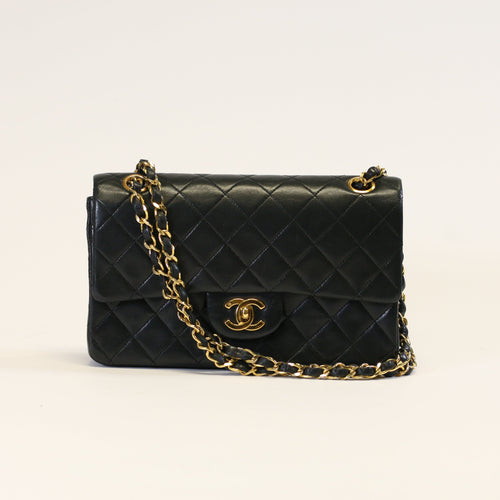 Lambskin Quilted Small Double Flap