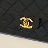 Lambskin Quilted Small Double Flap
