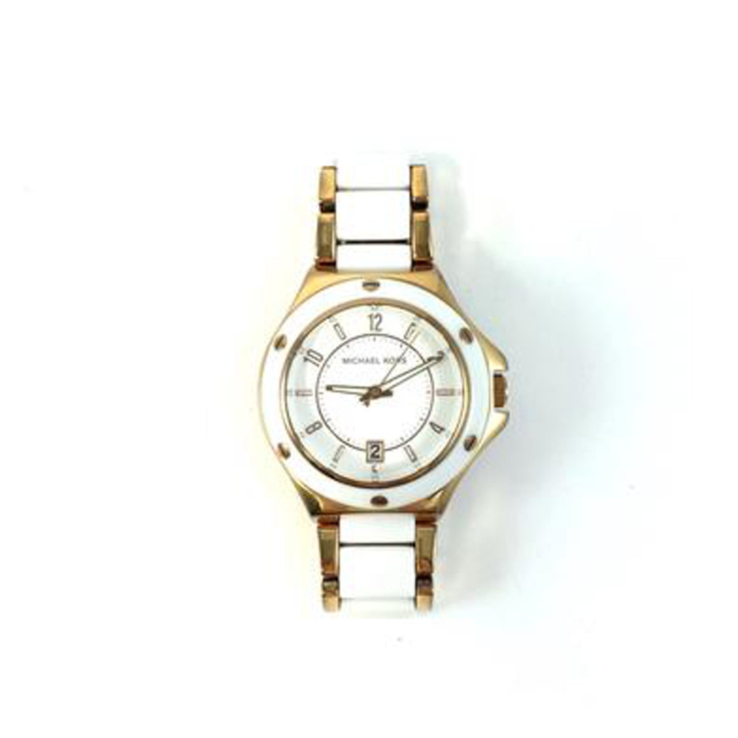 White & Rose Gold Watch