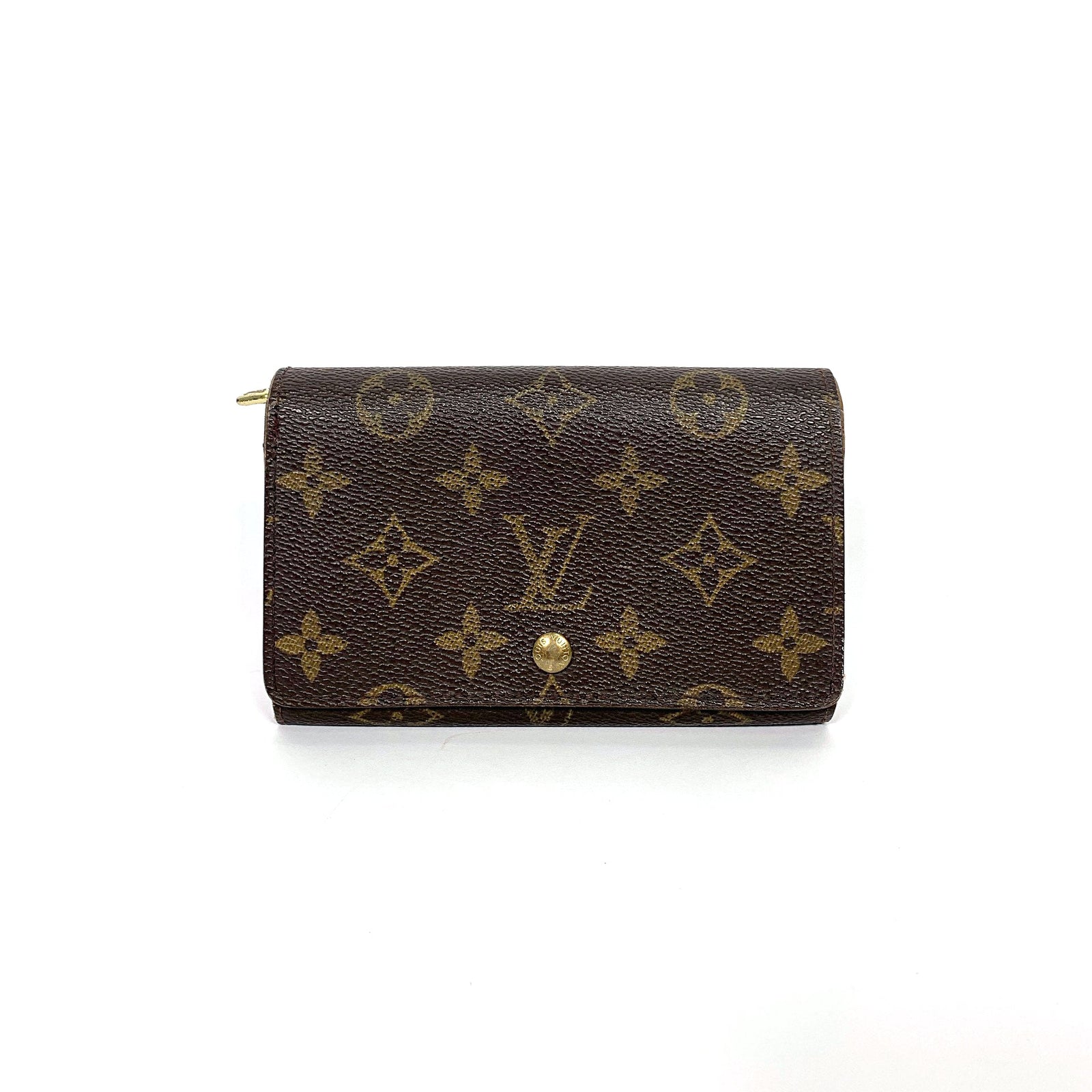 Louis Vuitton Vintage Monogram Canvas Porte Monnaie Tresor Wallet