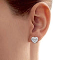 Mini Heart Tag Earrings