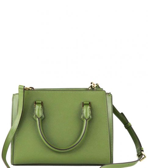 Green Saffiano Satchel Rayne