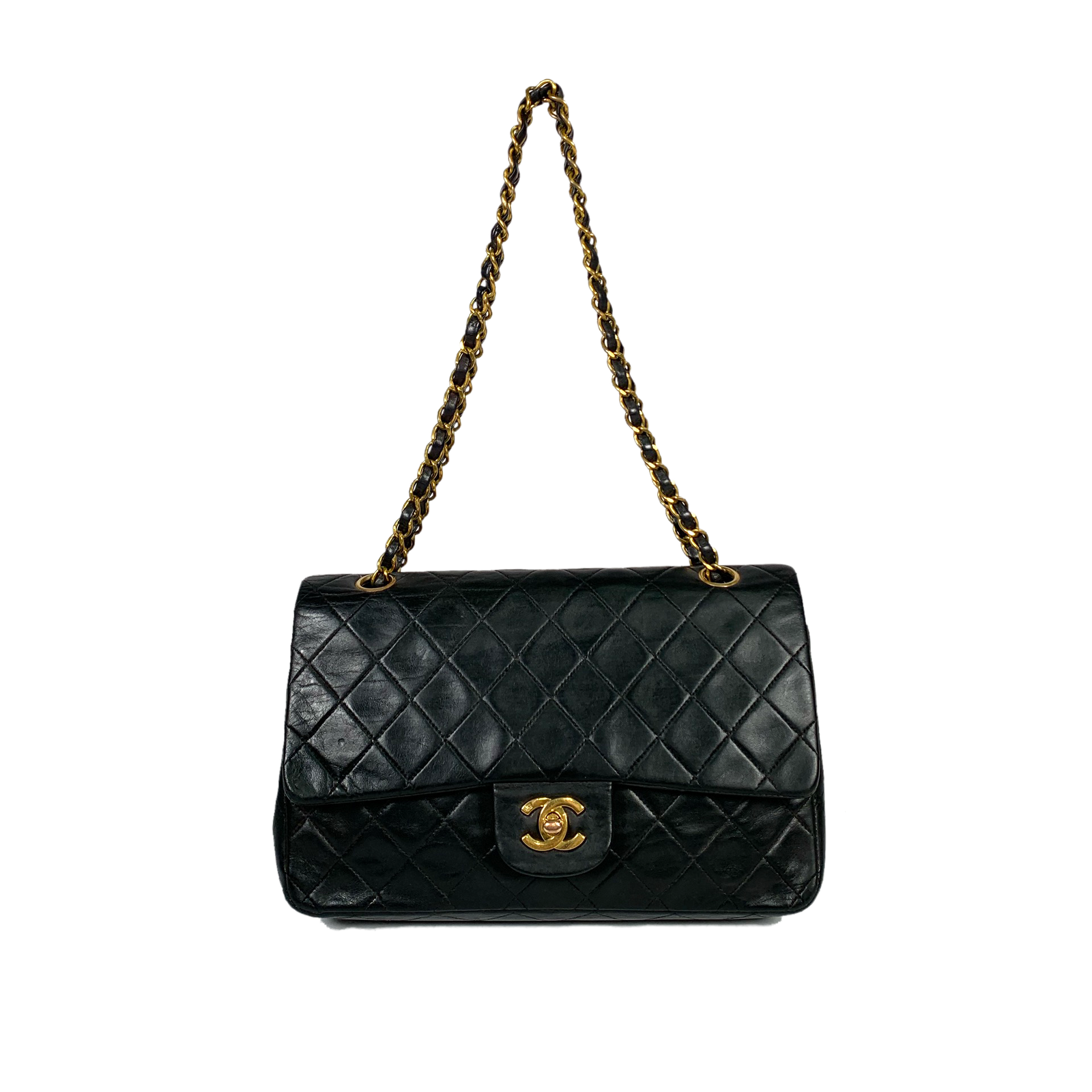 Lambskin Quilted Medium Double Flap