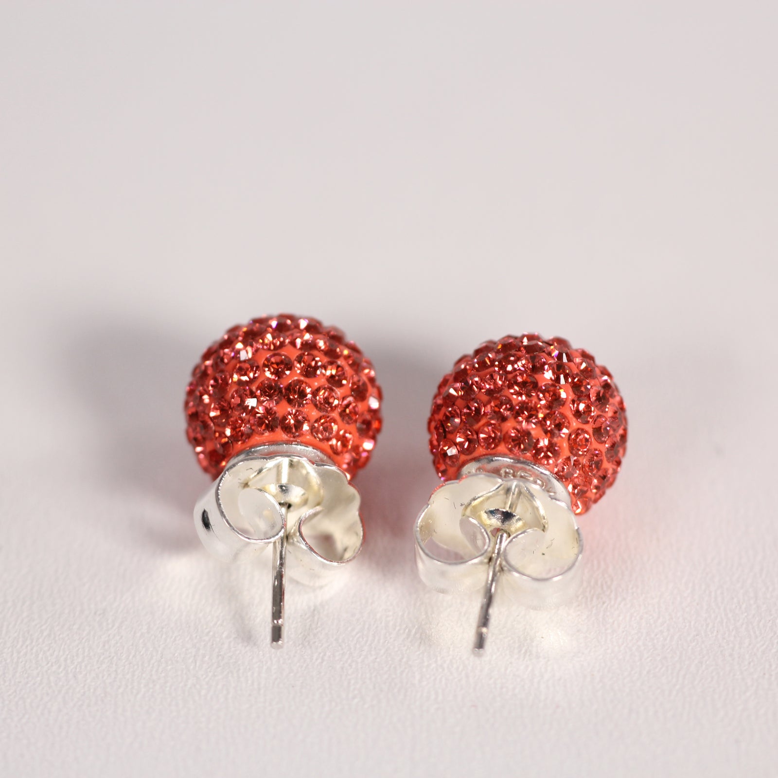 Pink Sparkle Ball Earrings