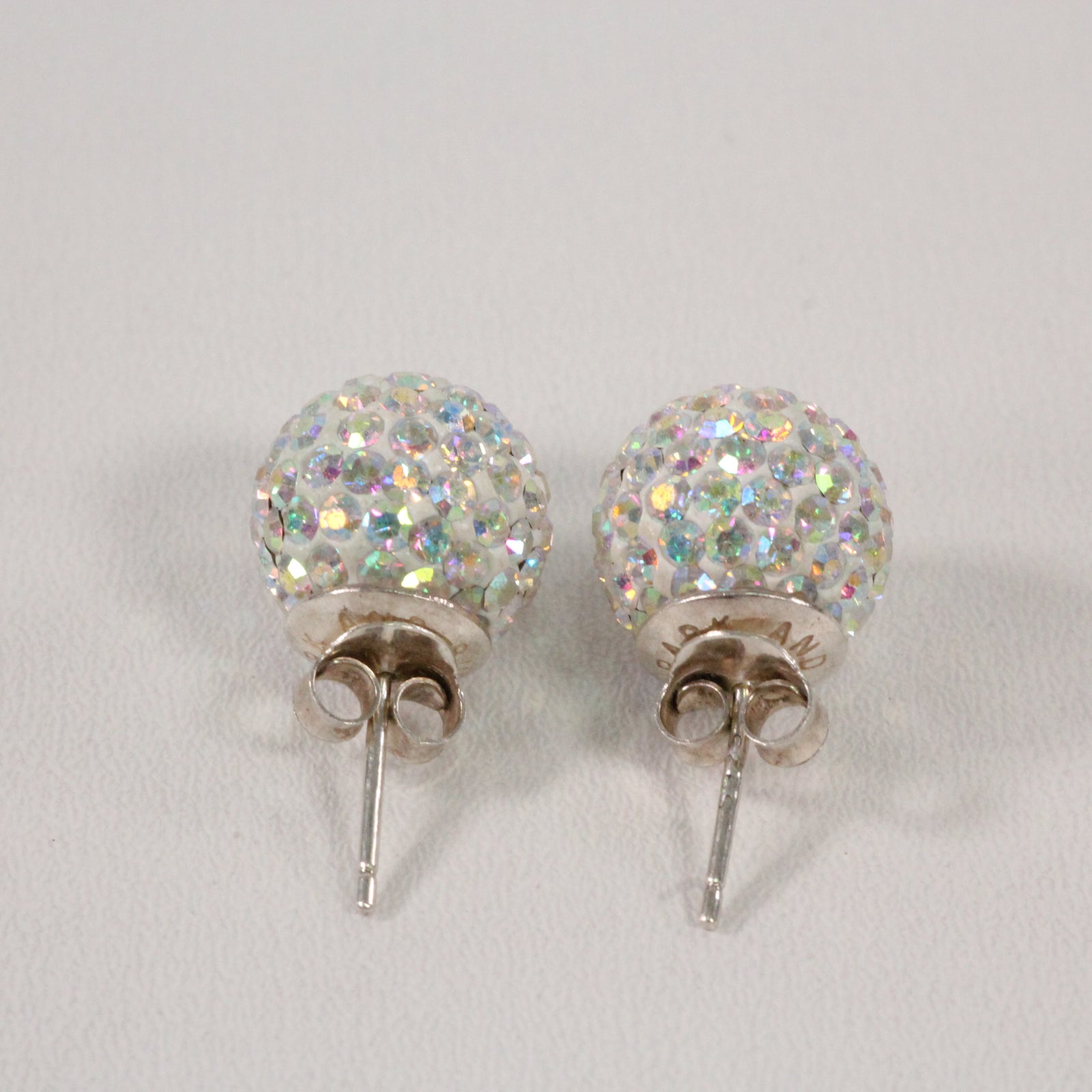 Opal Sparkle Ball Earrings