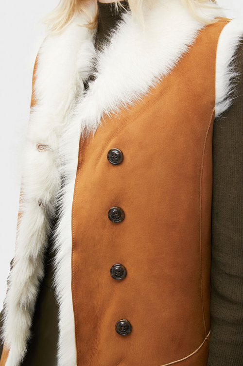 Renee Toscana Shearling Vest