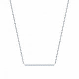 Horizontal Diamond Bar Necklace