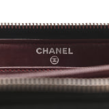 Lambskin Quilted Zip Around Wallet