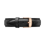 Black Leather Strap Watch