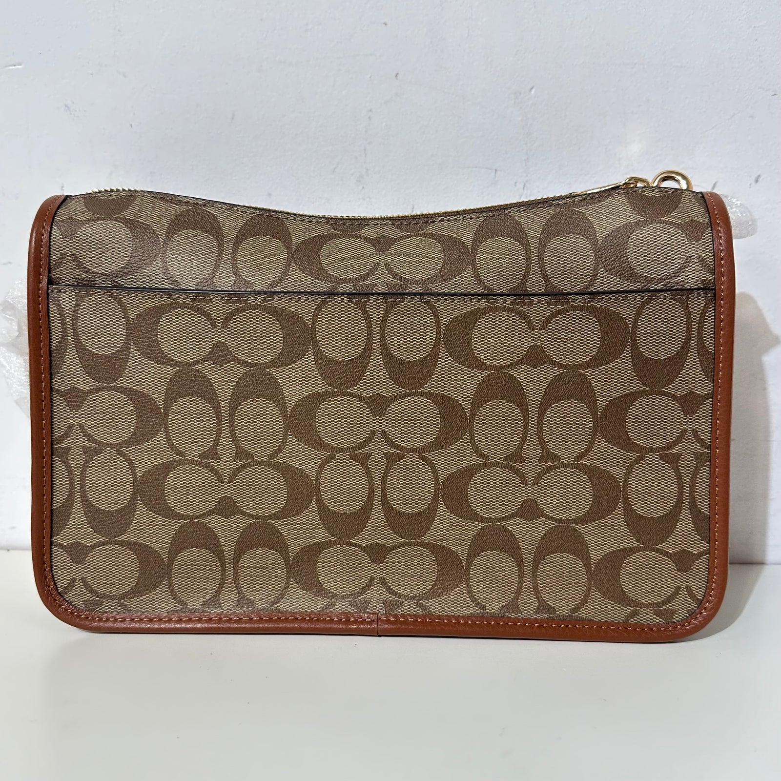 Brown Charter Slim Crossbody w Round Pouch