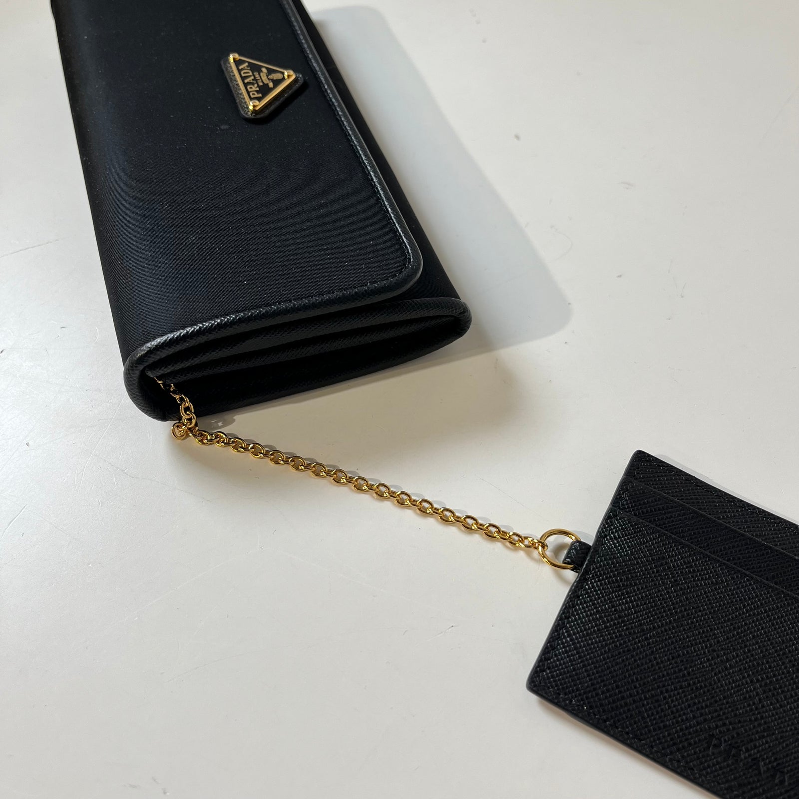 Nylon Continental Flap Wallet