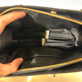 Black Polka Dot Satchel