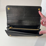 Nylon Continental Flap Wallet