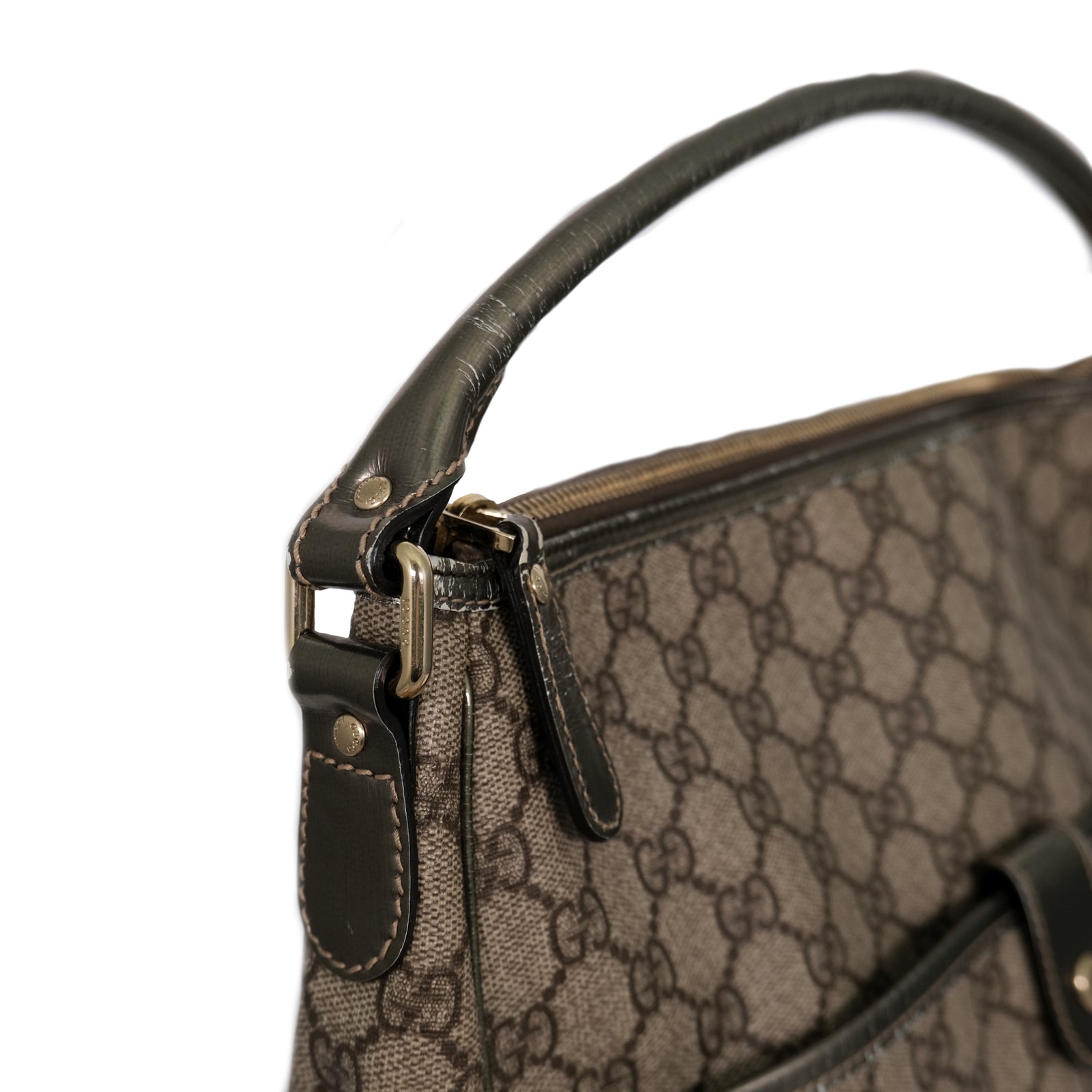 GG Coated Canvas Shoulder Bag