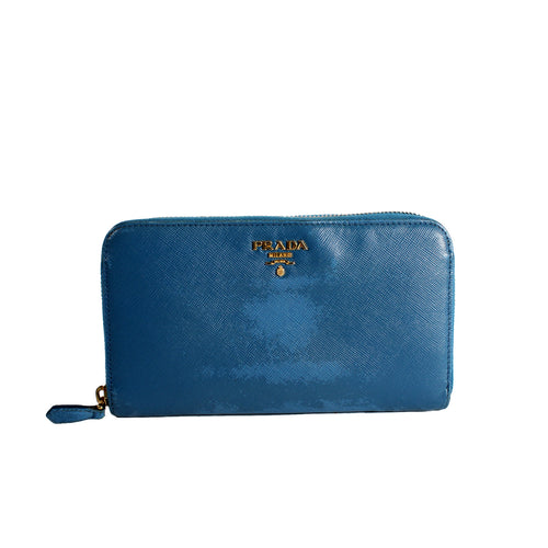 Saffiano Continental Wallet Cobalto