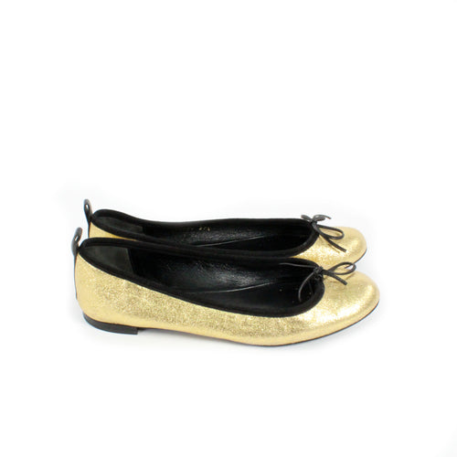 Gold Ballerina Shoes